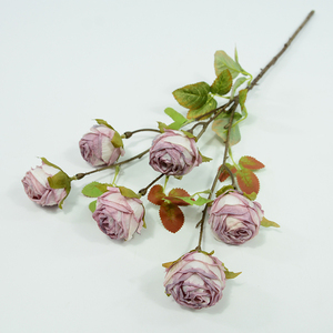 Rami di Rose Artificiali a 6 Teste con Stelo Lungo in Seta, Nuovi Arrivi per Decorazioni Casa e Matrimonio - Product Image 4