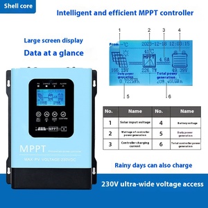 Controlador Solar MPPT Automático de 12V-96V 30A/60A/120A, Controlador de Carga Universal con Pantalla LCD para Generación de Energía Fotovoltaica - Product Image 3