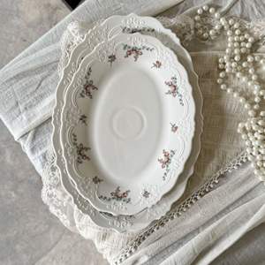 Platos de Cerámica Franceses con Relieve, Tazones de Cerámica, Tazas y Platos para Café, Platos para Postre y Platos para Cena - Product Image 3