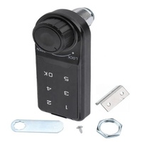 Cerradura Inteligente Electrónica con Código, de Acero Inoxidable Plateado y Negro, para Cajones, Archivadores y Almacenamiento de Correo, para Uso en Oficinas, Hoteles y Escuelas