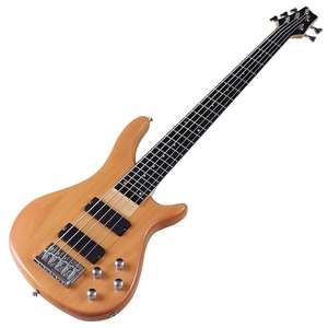 HUASHENG – <span class=keywords><strong>guitare</strong></span> basse basse à 5 cordes de 43 pouces, OEM ODM, Kit de <span class=keywords><strong>guitare</strong></span> Active Okume solide, nouvel arrivage - Product Image 5