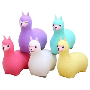 Caballo saltador, juguetes para bebés y niños, los adultos pueden sentarse, equilibrio musical, caballo de goma, montaje de alpaca inflable anticaída, un año de edad.