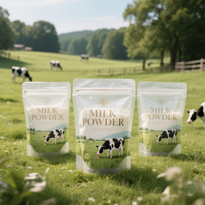 Custom Printed Food Grade Resealable Plastic Flat Bottom Zipper <strong>Pouch</strong> for Coffee Tea Packaging Ziplock <strong>Milk</strong> Powder Bag - Product Image 4