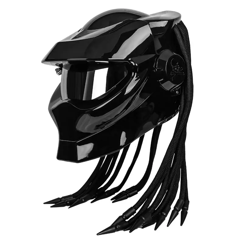 Heißer Verkauf ABS Voll gesichts helm Predator Adult Unisex Cascos Bicicleta Motorrad helm Roboter Motorrad helme