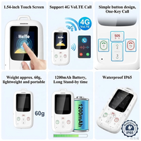 Rastreador GPS/Beidou con Llamadas 4G VoLTE, Botón SOS, Alarma, Plataforma Multidispositivo, Nano SIM y Identificación