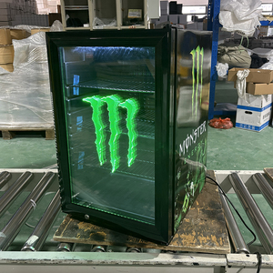 Exhibidor Refrigerado Comercial Más Vendido 2025 Monster Mini <span class=keywords><strong>para</strong></span> Bebidas Energéticas con Puerta de Vidrio y Logo LED Enfriamiento Profesional - Product Image 5