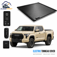 Couverture de benne rigide enroulable en aluminium pour Toyota Hilux, Tacoma 2024, Jeep Ram 1500, F-150, usage intensif