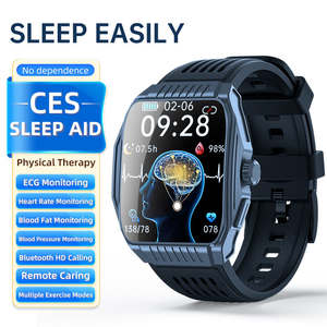 Nouvelle Montre Connectée Tendance pour le Sommeil, Android, IP68, <span class=keywords><strong>ECG</strong></span>, PPG, Moniteur <span class=keywords><strong>de</strong></span> Santé en Temps Réel, SOS, Sport, Écran Carré 1,85'', Autonomie <span class=keywords><strong>de</strong></span> 4 Jours pour les Appels - Product Image 3