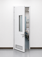 Portes de salle d'opération hospitalière en acier, simples ou doubles, de haute qualité, personnalisées pour les salles d'hôpital spéciales