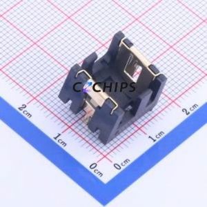 BS-09-A2BA002 Button & Strip Battery Connector Through hole Component (THT) Connector Battery Holder LR44/AG13 Phosphor Bronze - Product Image 1