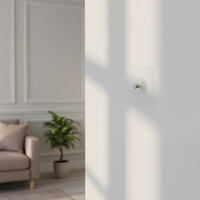 Colgador de pared sin perforaciones, sin rastro, con adhesivo fuerte, gancho de plástico para ropa, soporte con logotipo personalizado