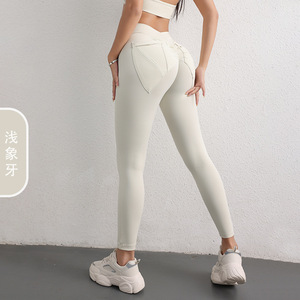 Legging de sport pour femme, taille haute élastique, effet galbant, avec grandes poches, extensible dans les quatre sens, respirant, pour le yoga et le fitness - Product Image 6