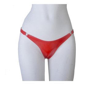 Mutandine Sexy da <span class=keywords><strong>donna</strong></span> in finta <span class=keywords><strong>pelle</strong></span> Sexy Lingerie erotica per mutande Femme infradito Mini slip da <span class=keywords><strong>donna</strong></span> biancheria intima - Product Image 2