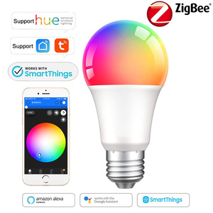 <span class=keywords><strong>Ampoule</strong></span> <span class=keywords><strong>LED</strong></span> intelligente Zigbee RGB LEDEAST A60Z-12 avec luminosité et couleur réglables, application et éclairage ambiant contrôlé par la voix - Product Image 1