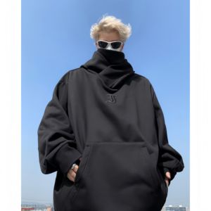 <span class=keywords><strong>Sweat</strong></span> à <span class=keywords><strong>capuche</strong></span> extra-large avec épaules tombantes, <span class=keywords><strong>sweat</strong></span> à <span class=keywords><strong>capuche</strong></span> fonctionnel robuste pour homme pour l'hiver - Product Image 4