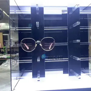 RECHI 5 camadas óculos display gabinete Stand Quatro Lados Acrílico Display Racks para Óculos de Sol Promoção