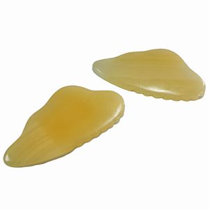 Grattoir en jade naturel, pierre jaune naturelle - Product Image 4