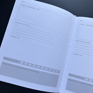 Trung Quốc Nhà Máy Vải tùy chỉnh Linen xoắn ốc ràng buộc hàng ngày tự cải thiện lòng biết ơn Nhật Ký cuốn sách - Product Image 3