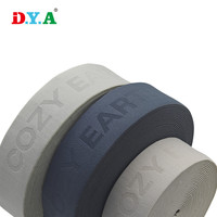 Bande élastique en nylon jacquard souple de 38 mm de largeur pour sous-vêtements masculins, personnalisable