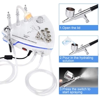 Kit de dermabrasion en cristal Portable dispositif de peau de beauté 3 en 1 pointe de diamant Microdermabrasion vide points noirs Machine faciale