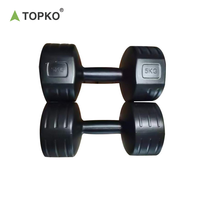 Haltères TOPKO à code couleur, système de sélection rapide pour des entraînements efficaces