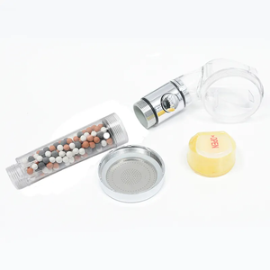 Pomme <span class=keywords><strong>de</strong></span> <span class=keywords><strong>douche</strong></span> en plastique pour salle <span class=keywords><strong>de</strong></span> bain et spa, avec filtre à billes <span class=keywords><strong>de</strong></span> pierre minérale à haute pression, économise l'<span class=keywords><strong>eau</strong></span> - Product Image 4