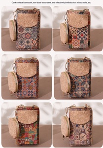 Borsa a Tracolla Piccola da Donna con Design Multielemento Effetto Corteccia, Chiusura a Cerniera, Fodera in Poliestere, Tracolla Singola, Portamonete Portatile e Porta Carte - Product Image 5