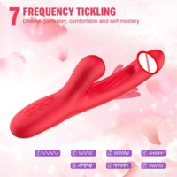 Vibrador de Punto G 3 en 1 para Mujer con 7 Frecuencias, Recargable por USB e Impermeable, Dildo, Juguetes Sexuales para la Masturbación Femenina
