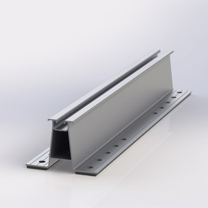 Mini rail solaire pour toit en métal avec kit de montage solaire en aluminium étanche pour panneaux monocristallins - Product Image 2