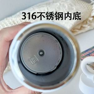 Petal Shaped <b>Insulated</b> Water Bottle 316 Stainless Steel Double Wall Vacuum Portable Travel <b>Mug</b> For Outdoor Use - Product Image 4