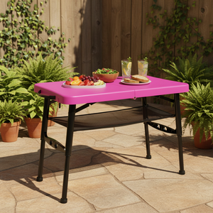 <span class=keywords><strong>Table</strong></span> de <span class=keywords><strong>camping</strong></span> pliable compacte réglable en hauteur, idéale pour les pique-niques et les ordinateurs portables – Vente directe usine - Product Image 1