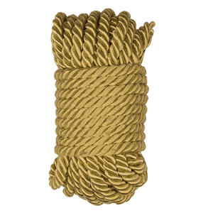 Corde en Satin torsadé à trois brins de dix mètres de long 6 mm d'épaisseur Double face pour soulever des vêtements suspendus boîte-cadeau de produits décoratifs - Product Image 1