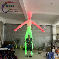 Marionnette gonflable LED lumineuse en forme d'homme bâton pour fêtes, boîtes de nuit, spectacles et événements
