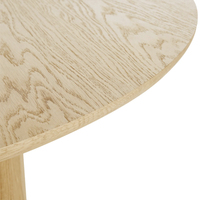 Table à manger ronde extensible moderne en bois massif avec plateau en marbre - Meuble de salle à manger pour la maison, l'atelier et l'entrée