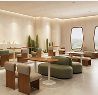 Restaurant commercial café-bar table en bois qualifiée chaises salle à manger stand canapé fabricant personnalisé