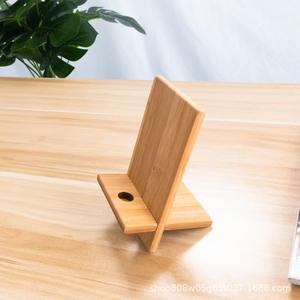 Bamboo Wood Phone Stand Desktop Charging <b>Holder</b> Natural Color Minimalist Design <b>Tablet</b> Support - Product Image 4