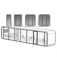 Villa Modulaire Préfabriquée de Luxe à Prix Abordable, Conteneurs de Vie Type Cabine Apple, 30 et 40 Pieds, pour Salon et Chambre