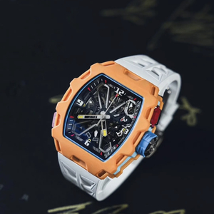 Reloj Mecánico de Alta Calidad <span class=keywords><strong>35</strong></span> <span class=keywords><strong>03</strong></span>, Diseño en Contraste Blanco y Amarillo, Reloj de Hombre de Alta Gama, Resistente al Agua, Reloj Mecánico de Negocios - Product Image 6
