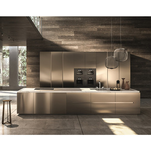 Elegant Matte Style DIY Home And Outdoor Storage Set Modular Designs Metal Stainless Steel Kitchen Cabinet