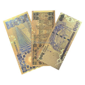 مجموعة أوراق نقدية سعودية من الذهب عيار 24 قيراط (6 قطع) لغرض الترويج، ريال سعودي 999، مطلية بالبلاستيك لجمع المقتنيات - Product Image 5