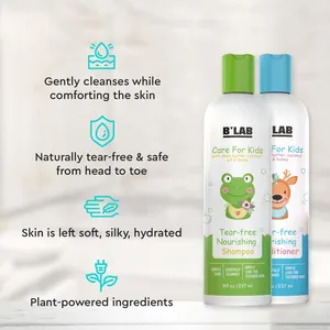 Private Label Kids Haarpflege set Haar Shampoo Natural Lice Tear Free Shampoo für Kinder
