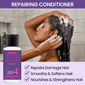 निजी लेबल अफ्रीकी महिलाओं को किसी भी तरह के बालों को सीधा करने वाले उत्पादों को बालों के लिए बालों को धोने वाला क्रीम शैम्पू कंडीशनर सेट - Product Image 5