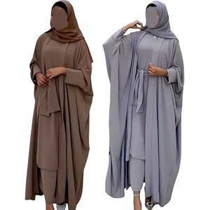Wholesale high quality of Muslim women's clothing in dubai robes Muslim dress traditional islamic clothing two-piece