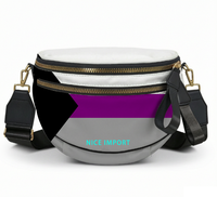 Demigirl Sac coquille arc-en-ciel pour femme, sac à bandoulière léger avec fermeture à glissière pour tous les jours