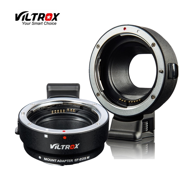 Viltrox EF-EOS M Electronic Auto Focus EF-M Lens Adapter for EOS M Series Cameras FCC Certified ABS Material