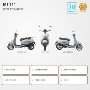 Scooter à essence classique 50cc, design vintage, scooter à moteur à essence homologué EEC, Euro 5 EFI, cyclomoteur pour adultes MT111 - Product Image 4