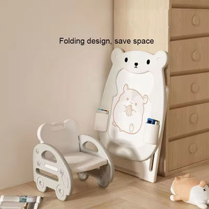 Mini Pizarra Mágica de Plástico para Niños, Juego de Pintura con Tablero de Dibujo Plegable y Silla para Niños Pequeños - Product Image 2