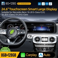 Écran 24,6 pouces pour Mercedes Benz Classe G W463 2013-2025 LHD RHD Autoradio GPS Lecteur multimédia Android Vidéo Navi CarPlay 4G