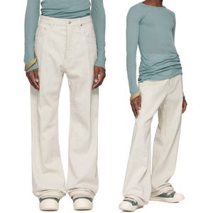 Fashion Jeans Manufacturer <b>White</b> <b>Mens</b> Baggy Y2k Latest Design 100% Cotton Button Fly <b>Men's</b> Wide Leg Jeans <b>Pants</b> - Product Image 6