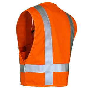 Chaleco de Seguridad Reflectante de Alta Visibilidad, Impermeable, Hecho de Malla de Poliéster, para Trabajos de Construcción, ANSI Clase 1 EN ISO 20471 - Product Image 4